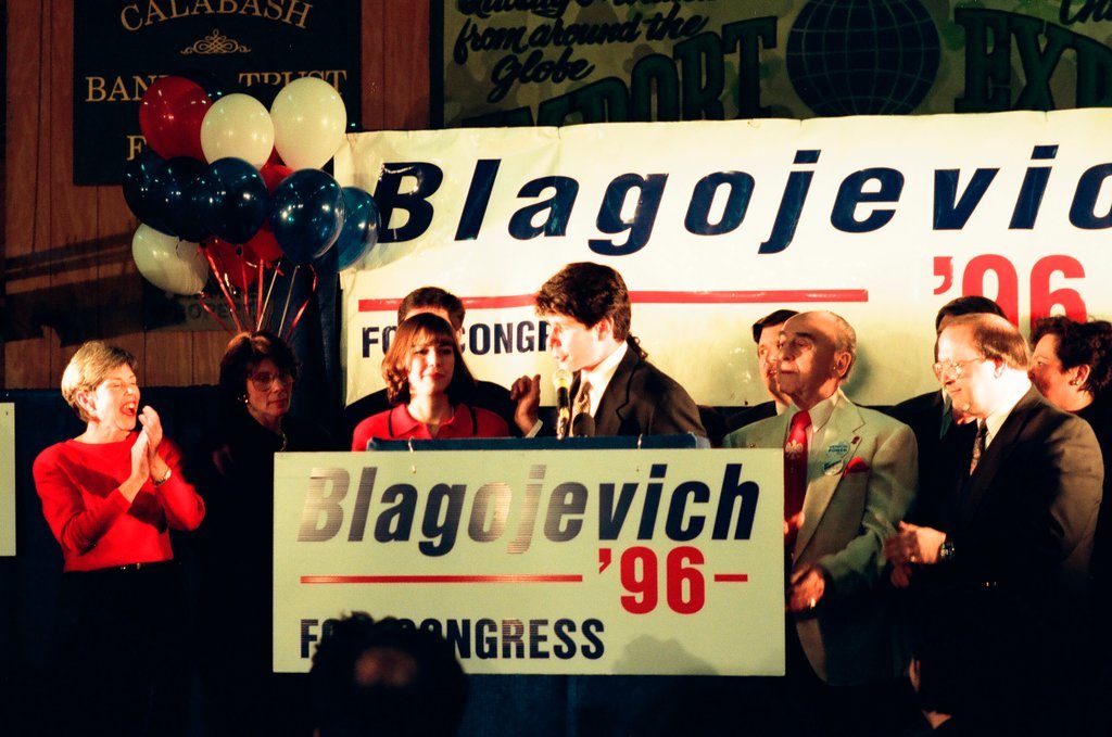 Rod Blagojevich at election night headquarters - Chicago Sun-Times