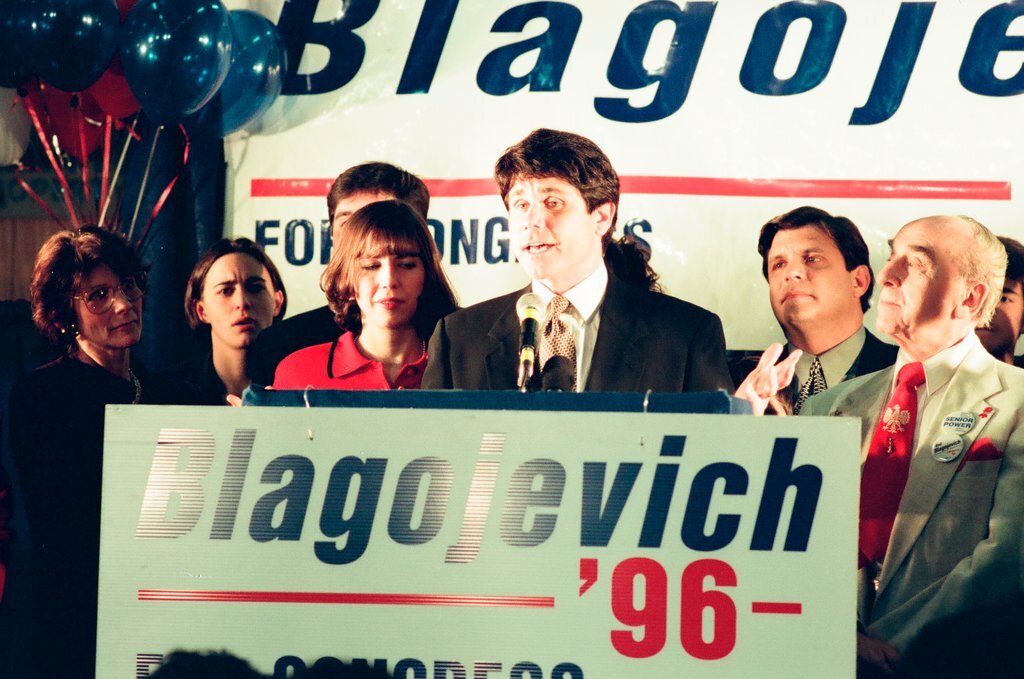 Rod Blagojevich at election night headquarters - Chicago Sun-Times
