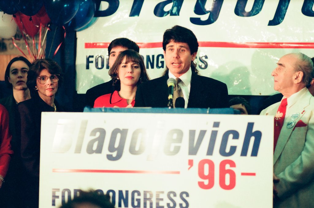 Rod Blagojevich at election night headquarters - Chicago Sun-Times