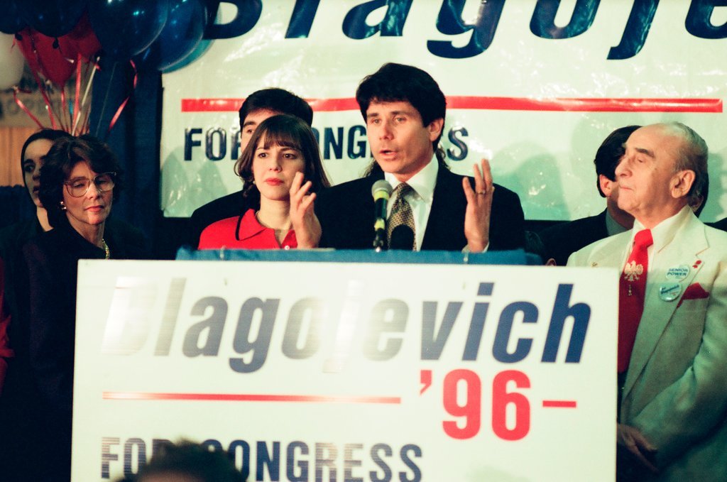 Rod Blagojevich at election night headquarters - Chicago Sun-Times