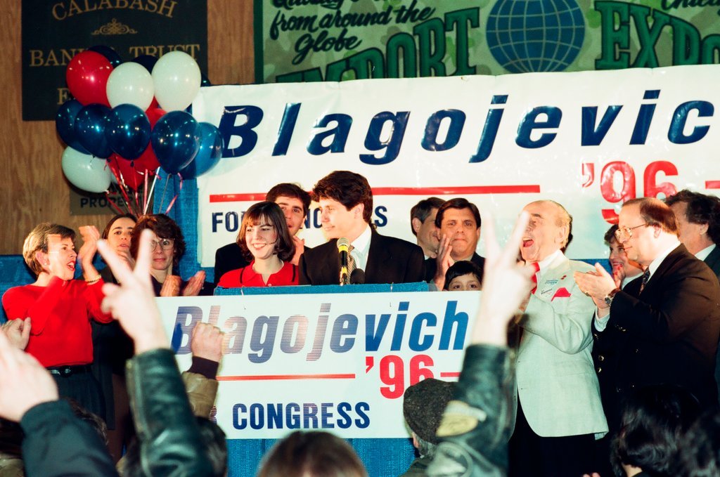 Rod Blagojevich at election night headquarters - Chicago Sun-Times
