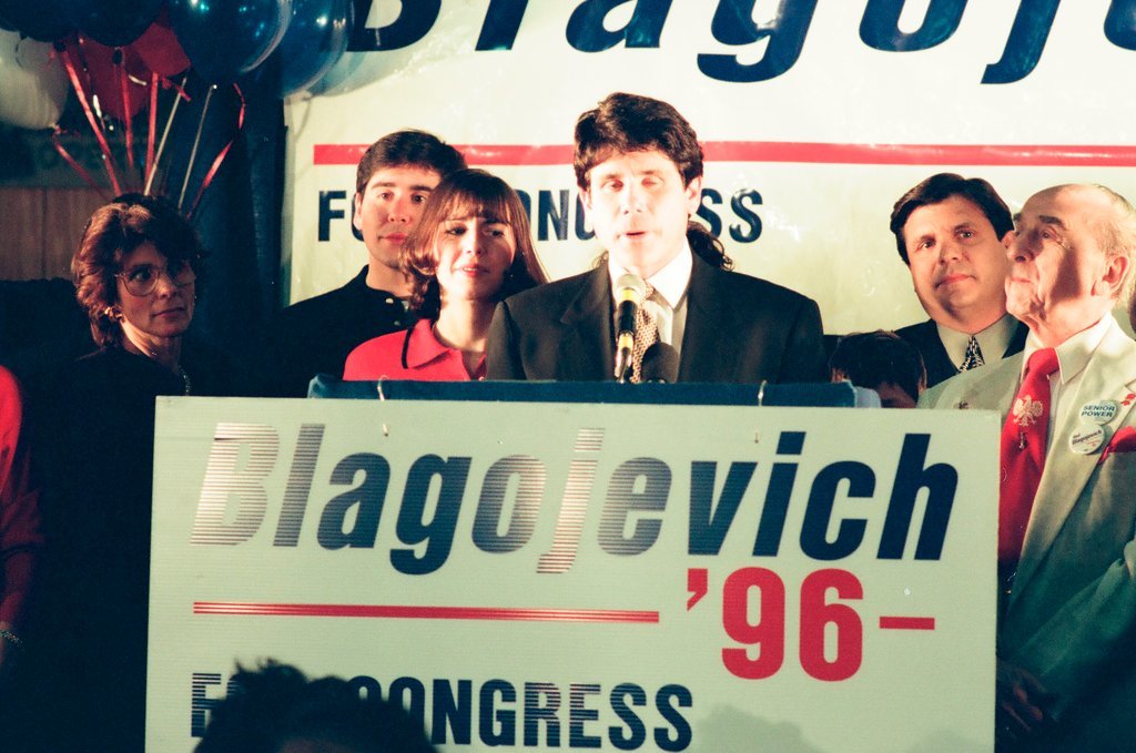 Rod Blagojevich at election night headquarters - Chicago Sun-Times