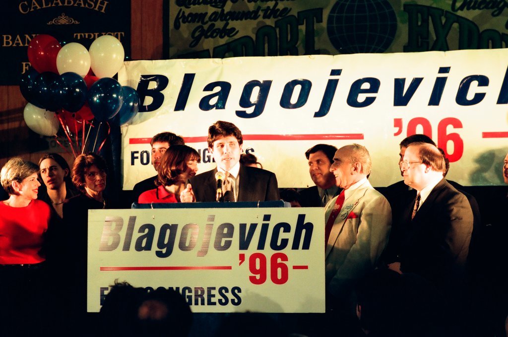 Rod Blagojevich at election night headquarters - Chicago Sun-Times