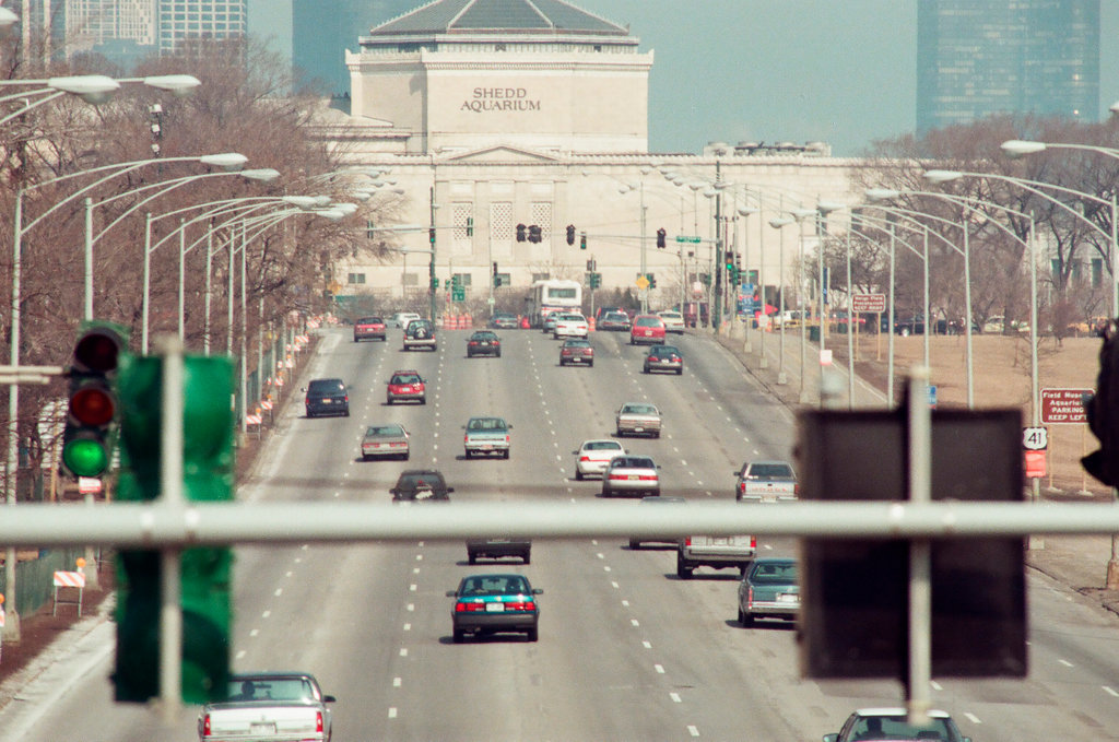 Lake Shore Drive construction - John H. White for Chicago Sun-Times