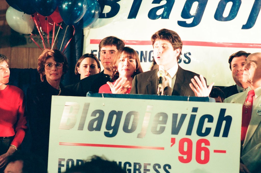 Rod Blagojevich at election night headquarters - Chicago Sun-Times