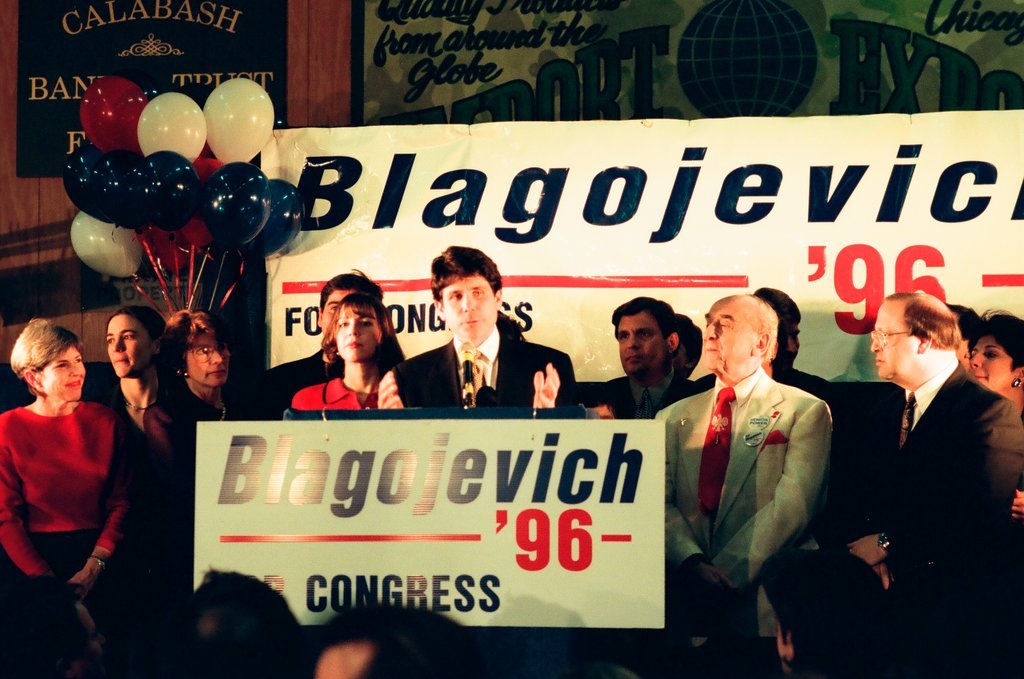 Rod Blagojevich at election night headquarters - Chicago Sun-Times