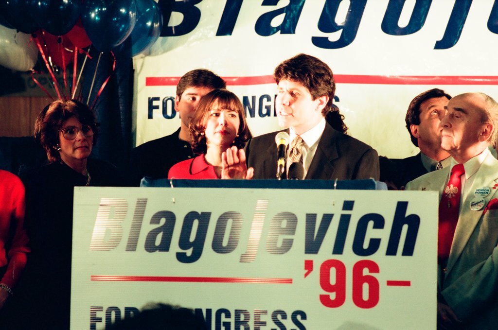 Rod Blagojevich at election night headquarters - Chicago Sun-Times