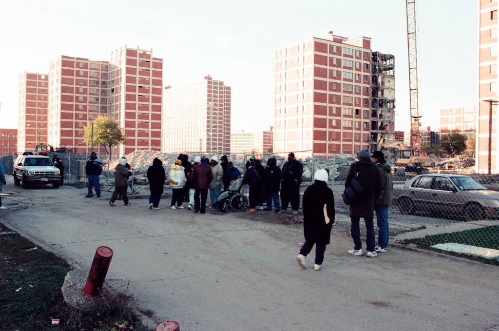 Cabrini-Green demolition protest - Chicago Sun-Times