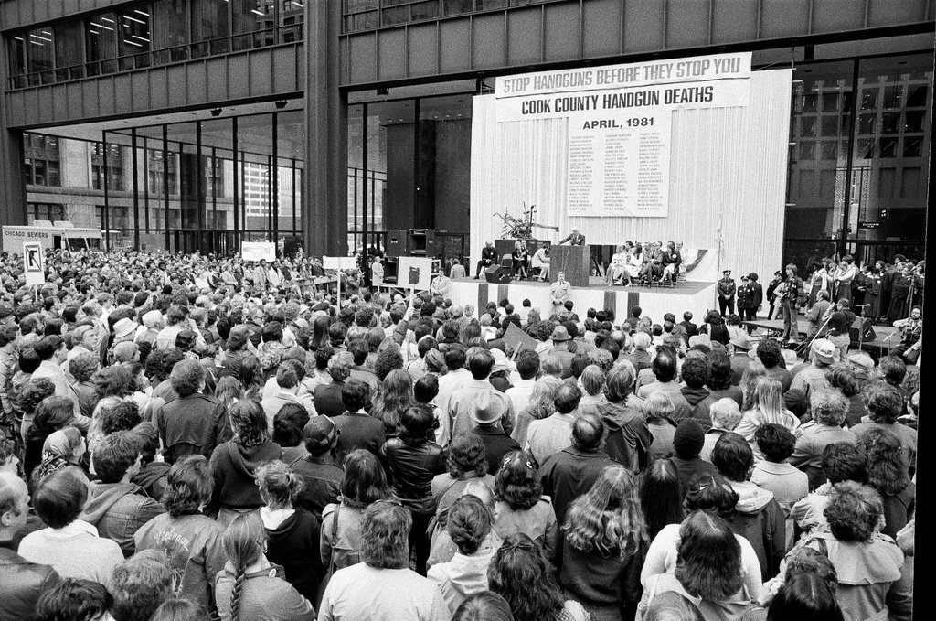 Handgun control rally at the Daley Center - Chicago Sun-Times
