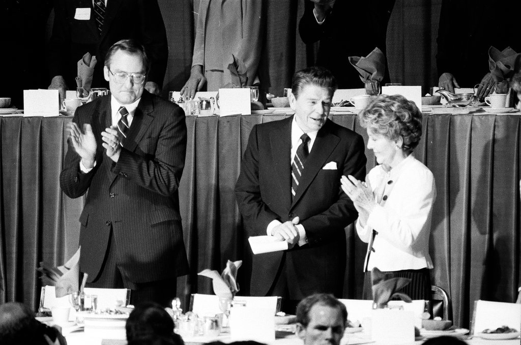 Reagan at Governor Thompson fundraiser - Chicago Sun-Times
