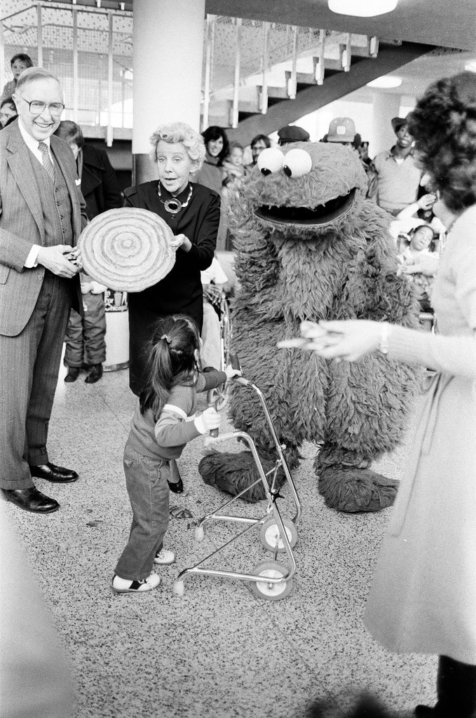 Sesame Street characters at Meigs Field - Chicago Sun-Times