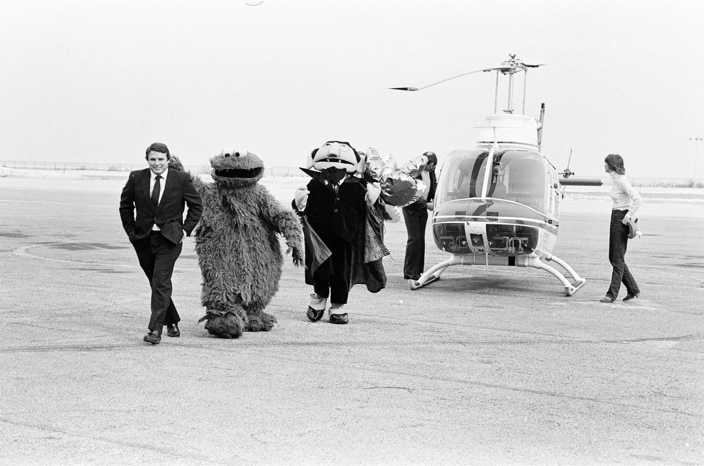 Sesame Street characters at Meigs Field - Chicago Sun-Times