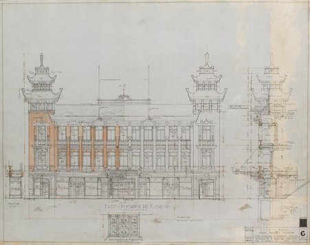 East elevation of the On Leong Merchants Association Building - Michaelsen and Rognstad
