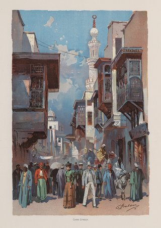 Cairo Street, World's Columbian Exposition - Graham, Charles, 1862-1929