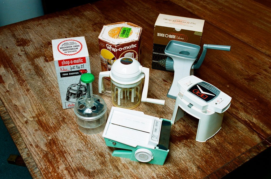 Tim Samuelson and Popeil gadgets - Chicago Sun-Times