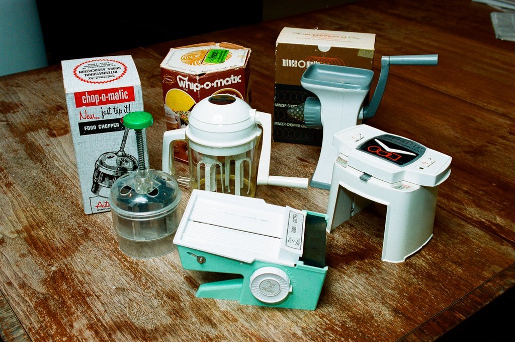 Tim Samuelson and Popeil gadgets - Chicago Sun-Times