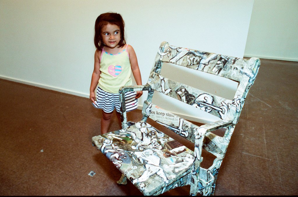 Comiskey Park chair art - Chicago Sun-Times