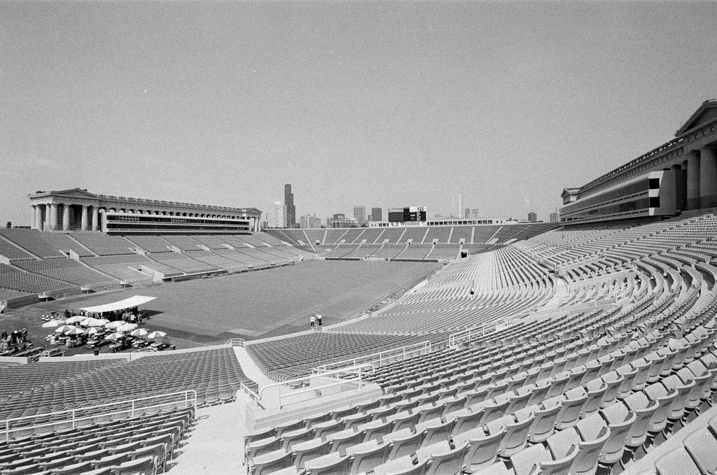 Soldier Field press skybox - Dom Najolia for Chicago Sun-Times