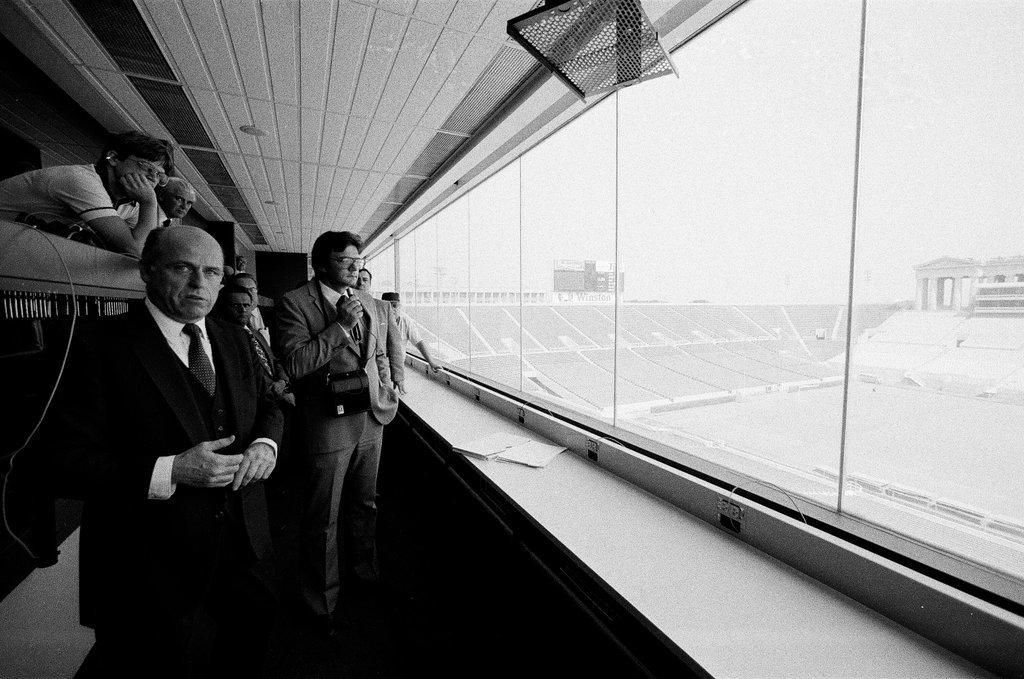 Soldier Field press skybox - Dom Najolia for Chicago Sun-Times