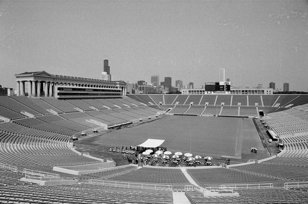Soldier Field press skybox - Dom Najolia for Chicago Sun-Times