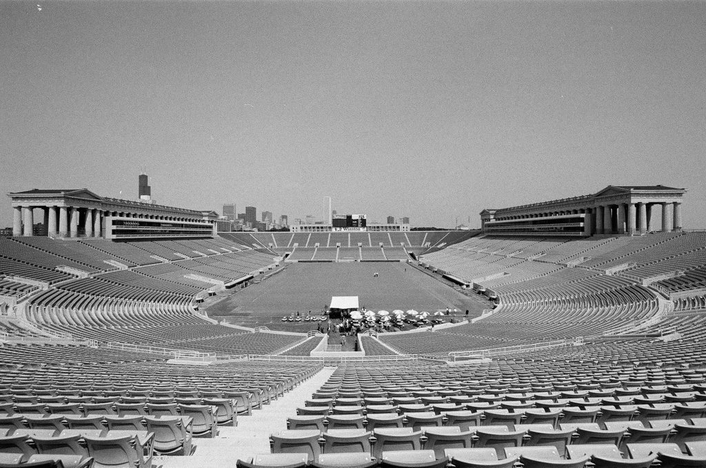 Soldier Field press skybox - Dom Najolia for Chicago Sun-Times