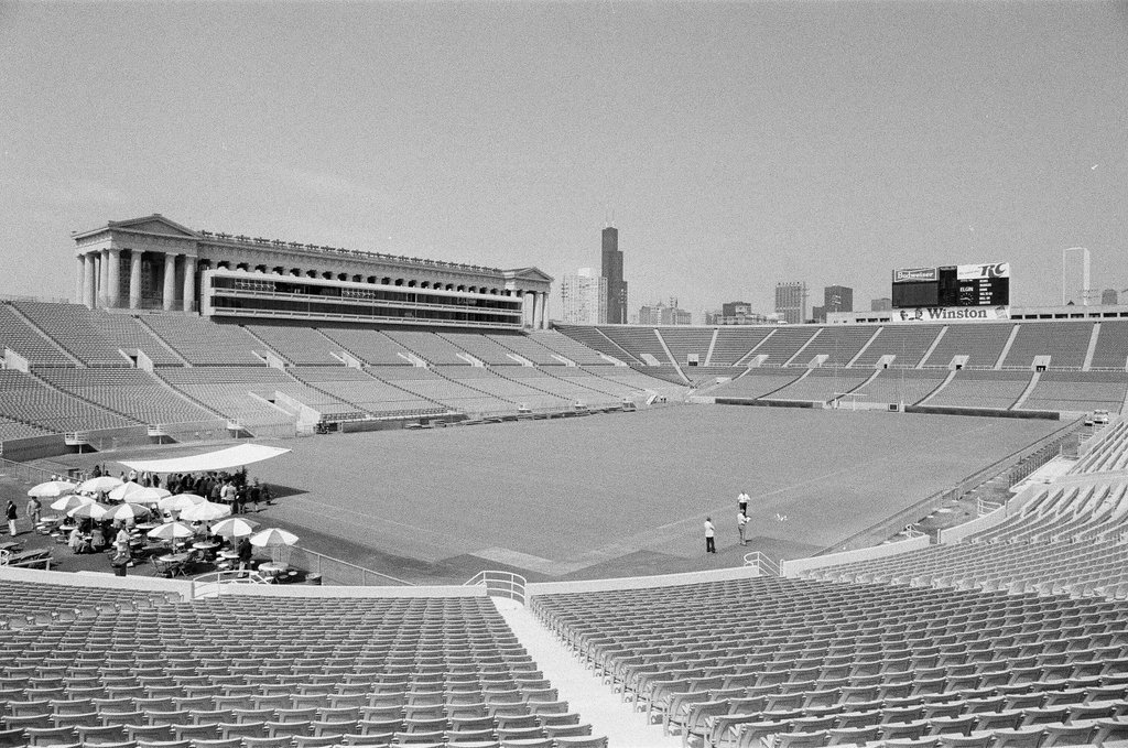 Soldier Field press skybox - Dom Najolia for Chicago Sun-Times