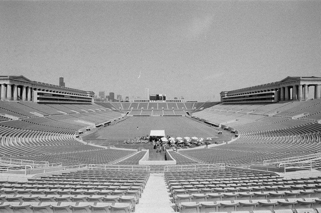 Soldier Field press skybox - Dom Najolia for Chicago Sun-Times