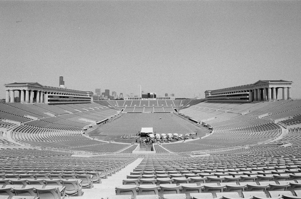 Soldier Field press skybox - Dom Najolia for Chicago Sun-Times