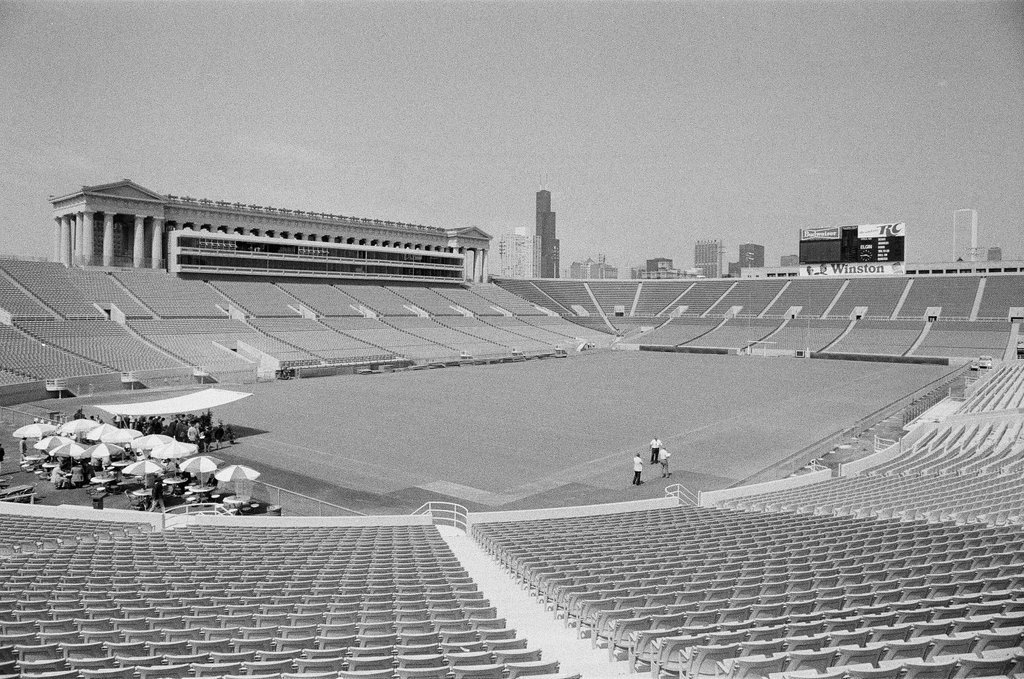 Soldier Field press skybox - Dom Najolia for Chicago Sun-Times