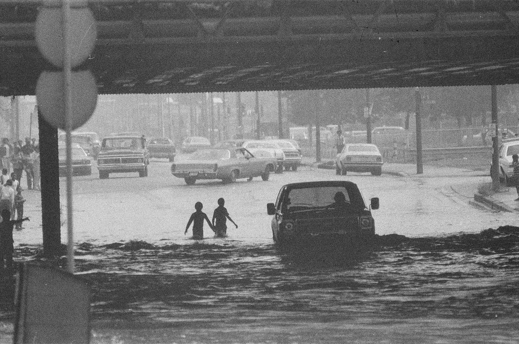 Flooded streets in New City - Chicago Sun-Times