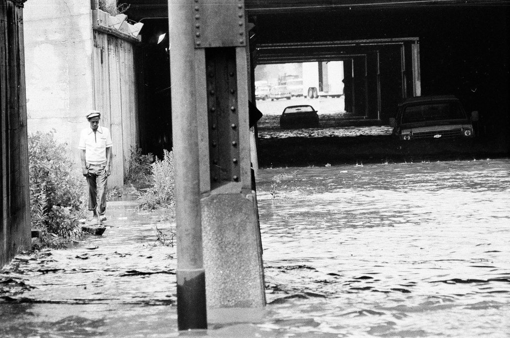 Flooded streets in New City - Chicago Sun-Times