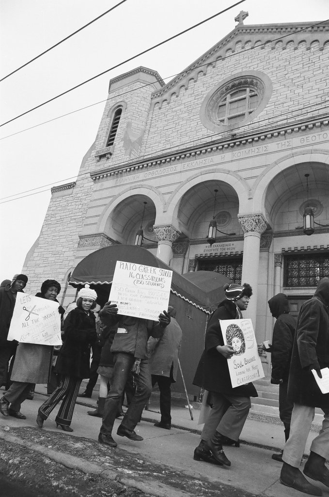 Plato School demonstration - Chicago Sun-Times