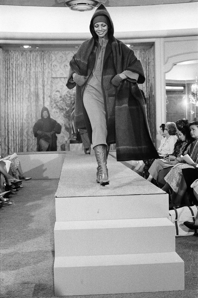 Zandra Rhodes in Fields fashion show - Martha Hartnett for Chicago Sun-Times