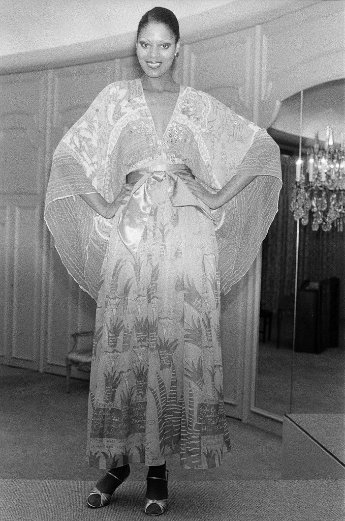 Zandra Rhodes in Fields fashion show - Martha Hartnett for Chicago Sun-Times