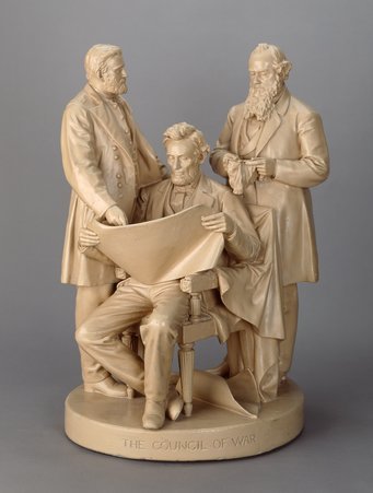 The Council of War, Sculpture, paint on plaster - John Roberts. 1829-1904