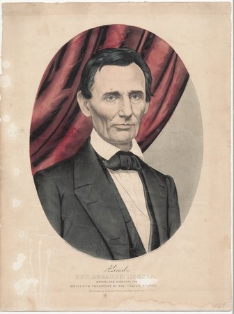 Portrait of Abraham Lincoln - Currier & Ives