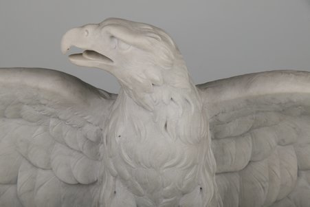 Marble eagle sculpture - Ream, Lavinia Ellen, 1847-1914 (attributed to)