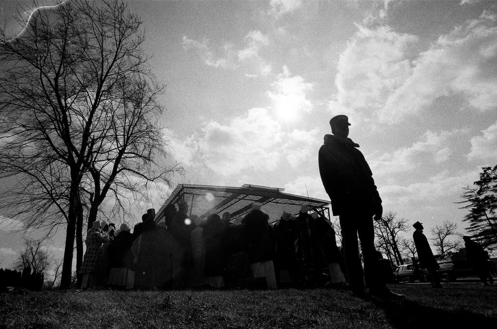 Elijah Muhammad burial at Glenwood Cemetery - Randy B. Leffingwell for Chicago Sun-Times