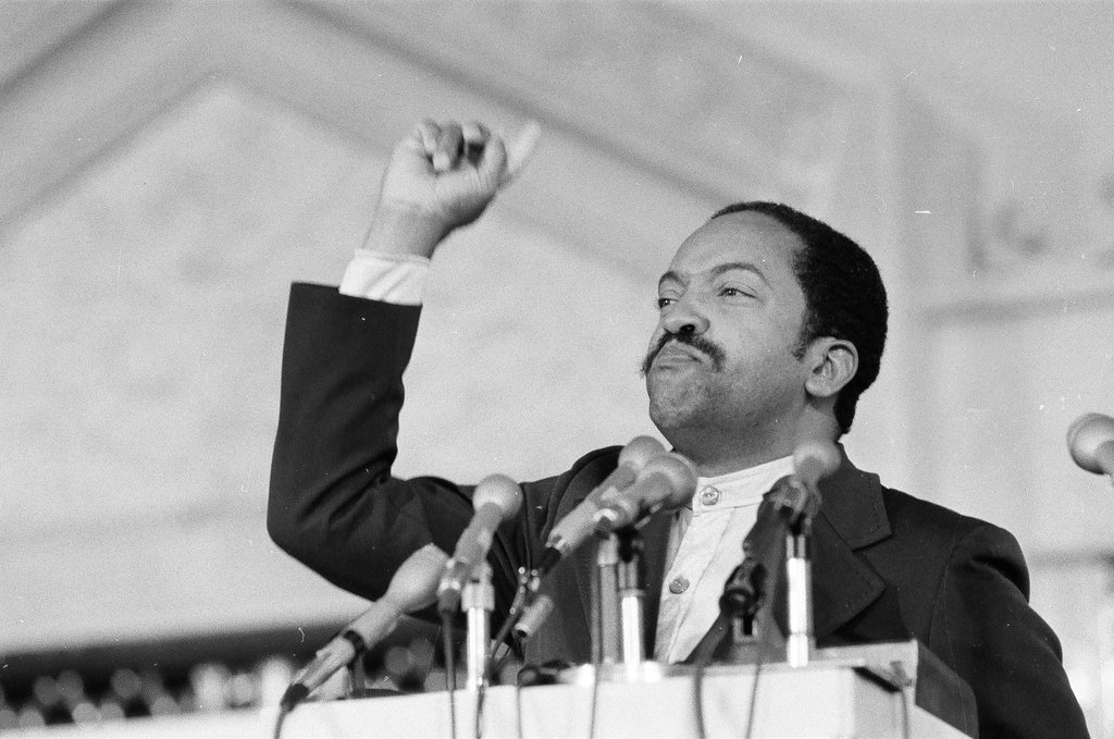 Wallace D. Muhammad speaks at Muslim temple - Randy B. Leffingwell for Chicago Sun-Times