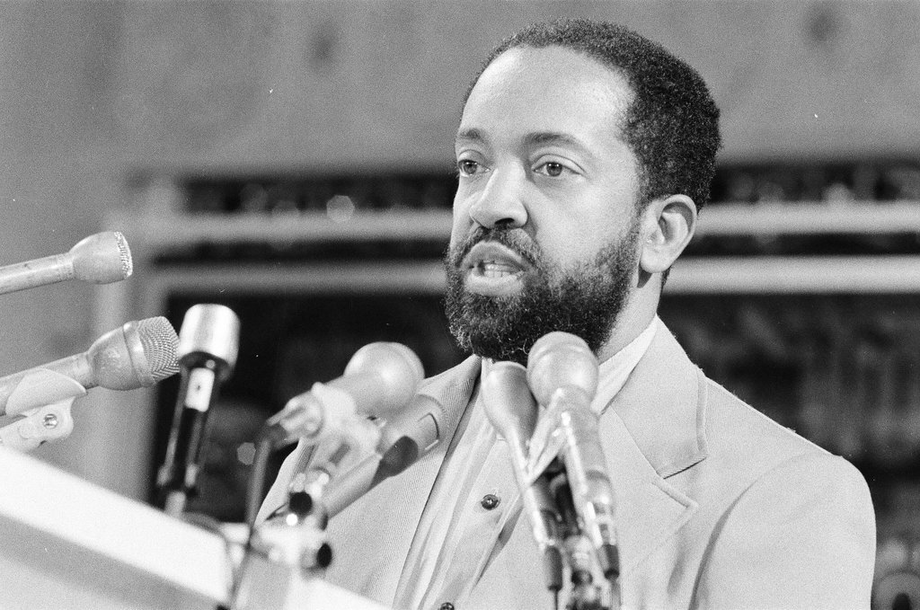 Wallace D. Muhammad speaks about hostage situation - James (Jim) Klepitsch for Chicago Sun-Times
