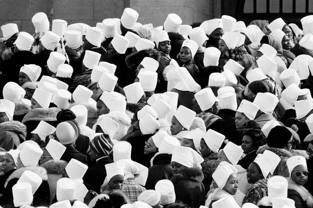 Elijah Muhammad funeral at Mosque Maryam - Bob Fila for Chicago Sun-Times