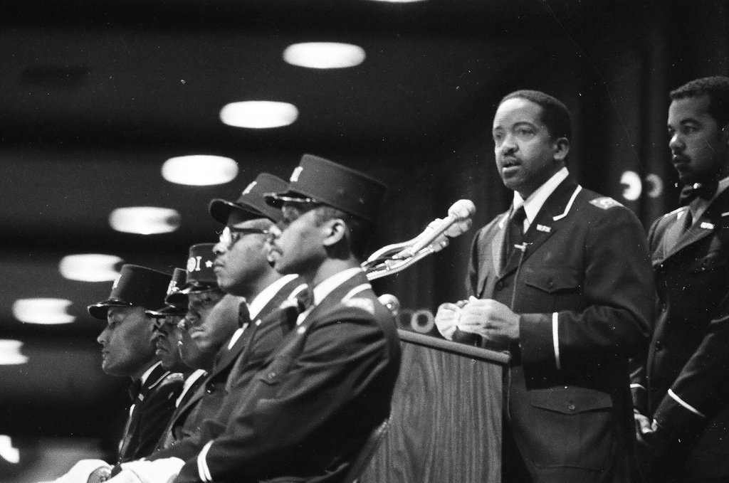 Wallace Muhammad at McCormick Place - Howard D. Simmons for Chicago Sun-Times
