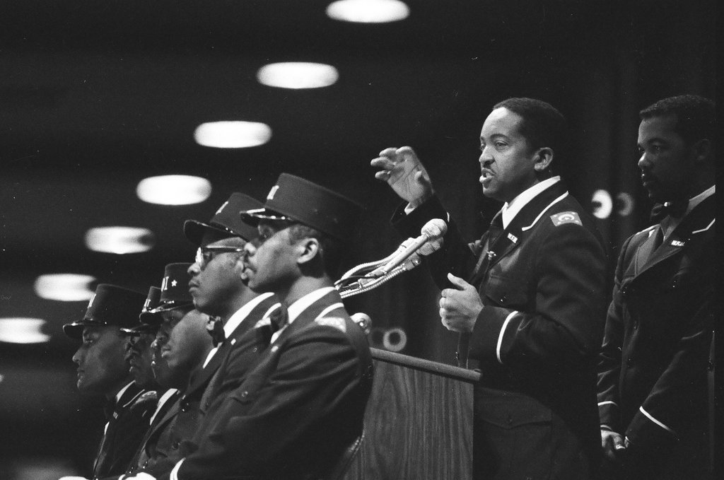 Wallace Muhammad at McCormick Place - Howard D. Simmons for Chicago Sun-Times