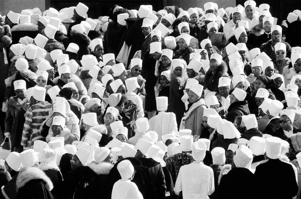 Elijah Muhammad funeral and burial - Randy B. Leffingwell for Chicago Sun-Times