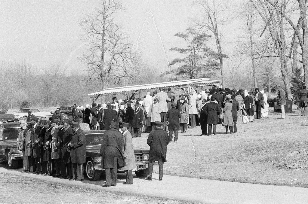 Elijah Muhammad funeral and burial - Randy B. Leffingwell for Chicago Sun-Times