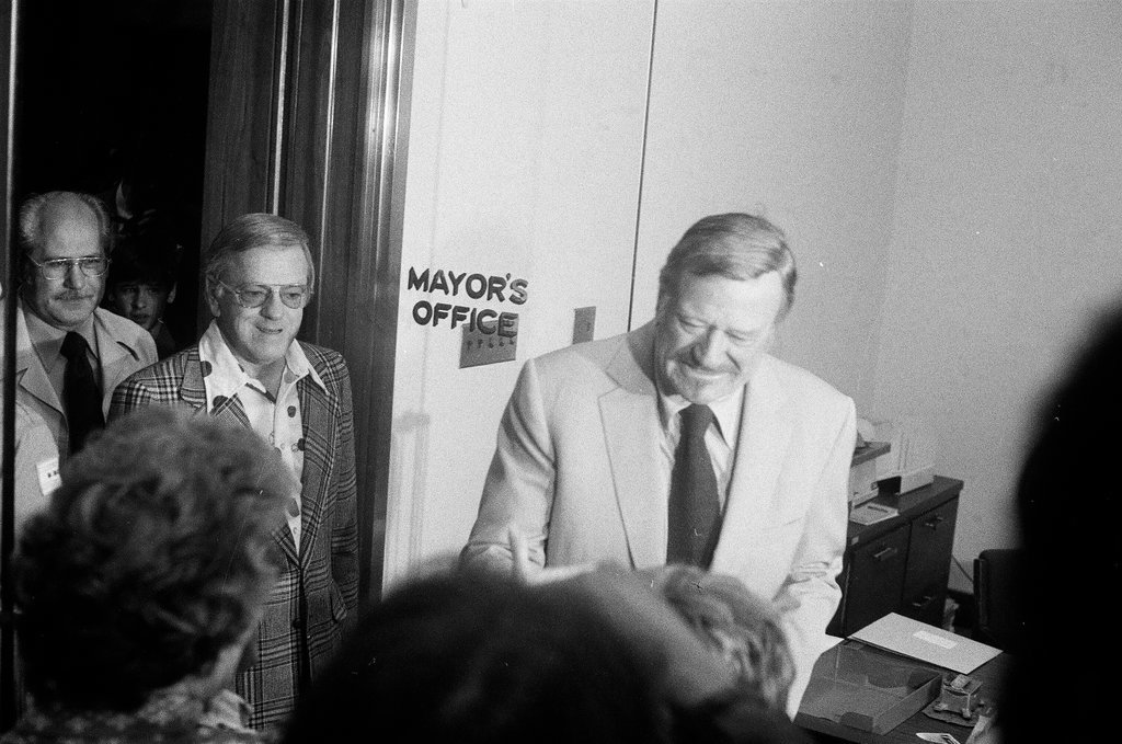 John Wayne honored by Mayor Daley - Charles Krejcsi for Chicago Sun-Times
