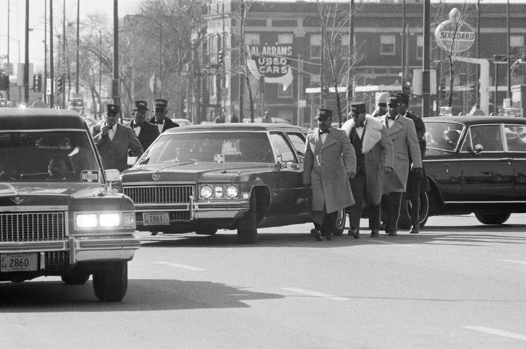 Elijah Muhammad funeral and burial - Randy B. Leffingwell for Chicago Sun-Times