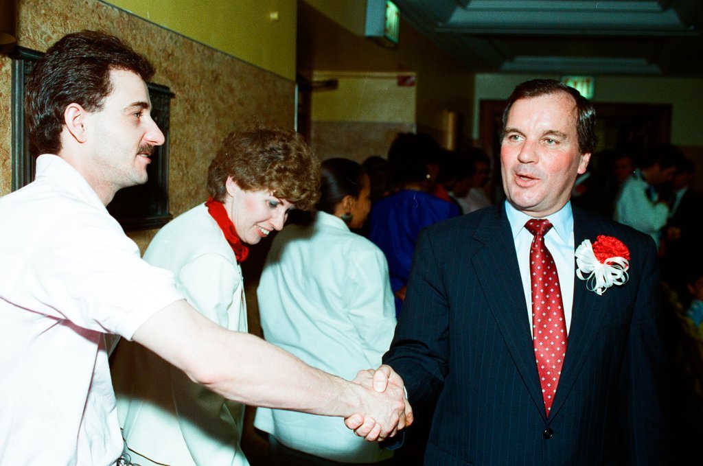 Richard Daley and others at a news conference regarding new school security measures - Chicago Sun-Times