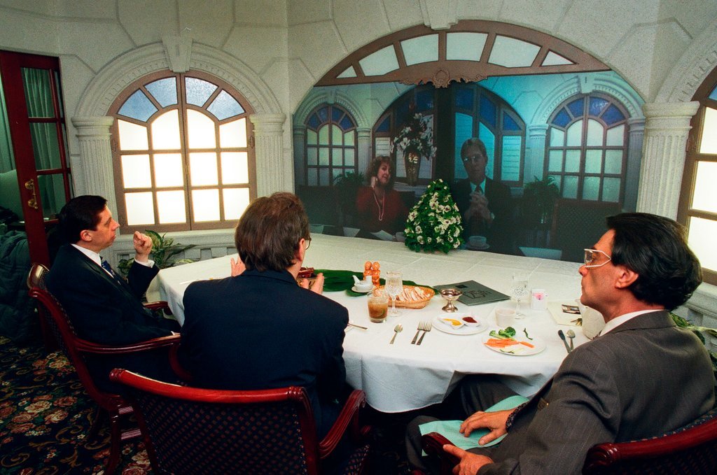 Teleconference luncheon at Palmer House Hilton - Chicago Sun-Times