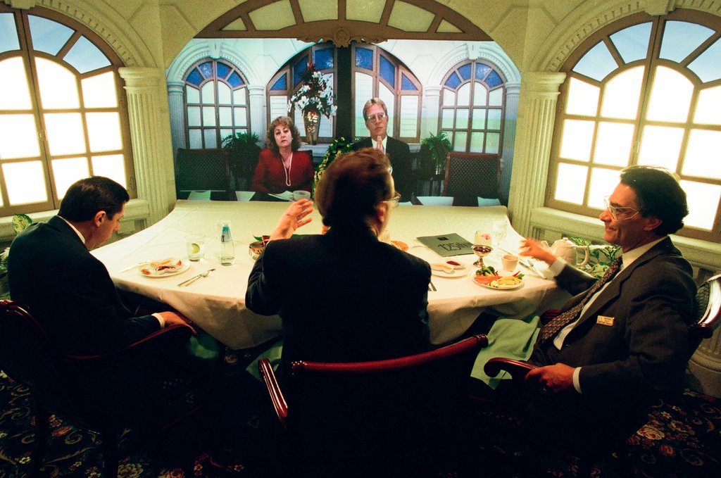 Teleconference luncheon at Palmer House Hilton - Chicago Sun-Times